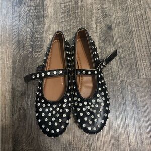 Stylish Rhinestone Ballet Flats